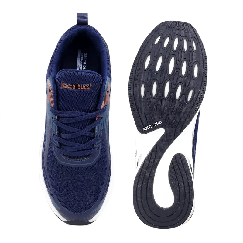 Bacca Bucci Blue Carbon High Abrasion Rubber Outsole Shoes for Men | Best Price UAE